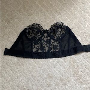 Sheer Black lace corset